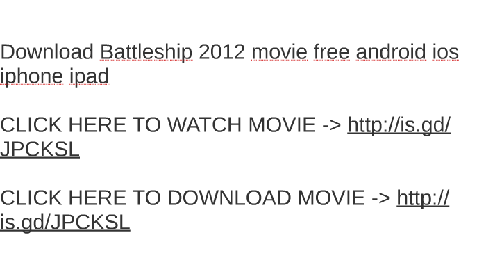 Battleship full movie stream